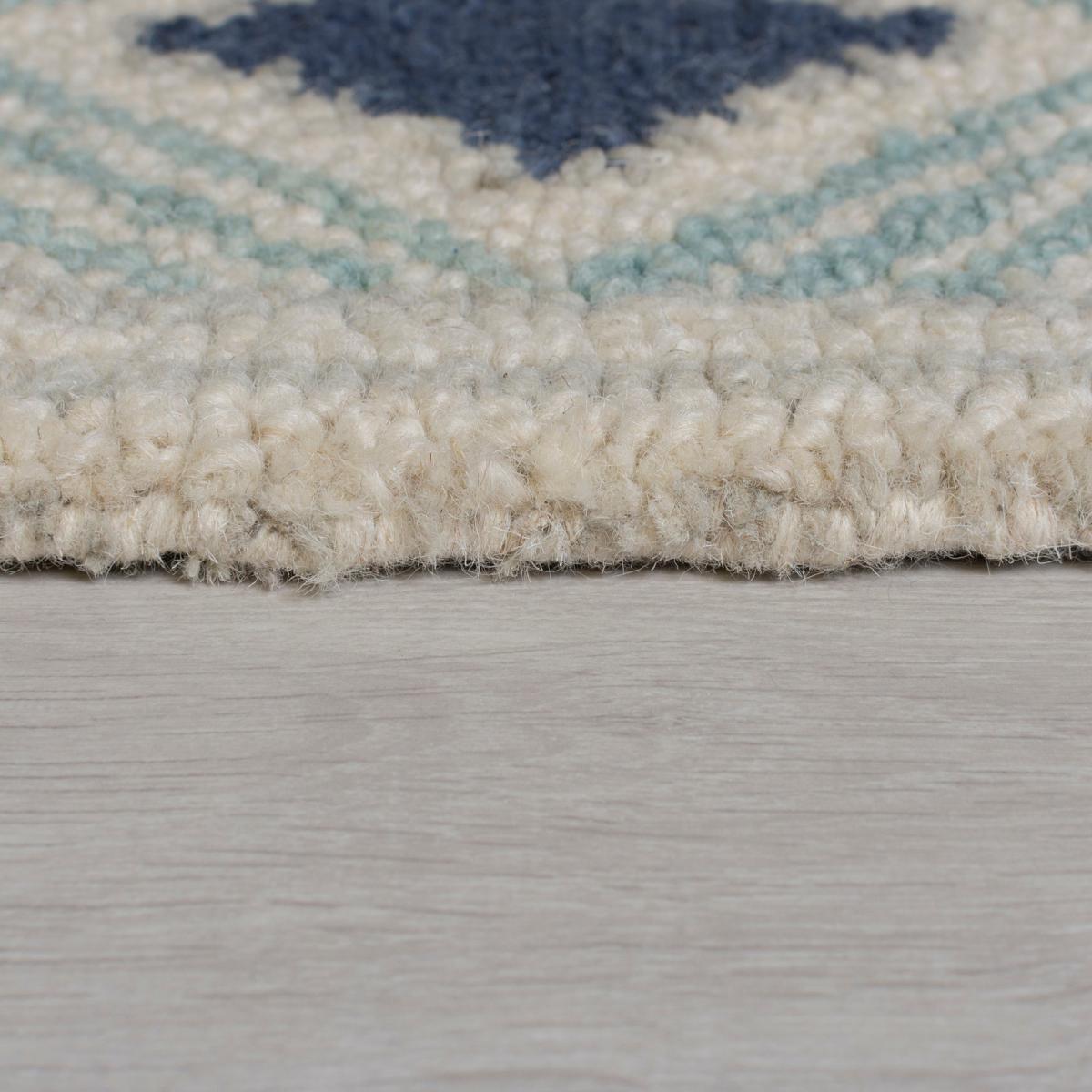 Marco Geometric Rug Beige and Blue – image 4
