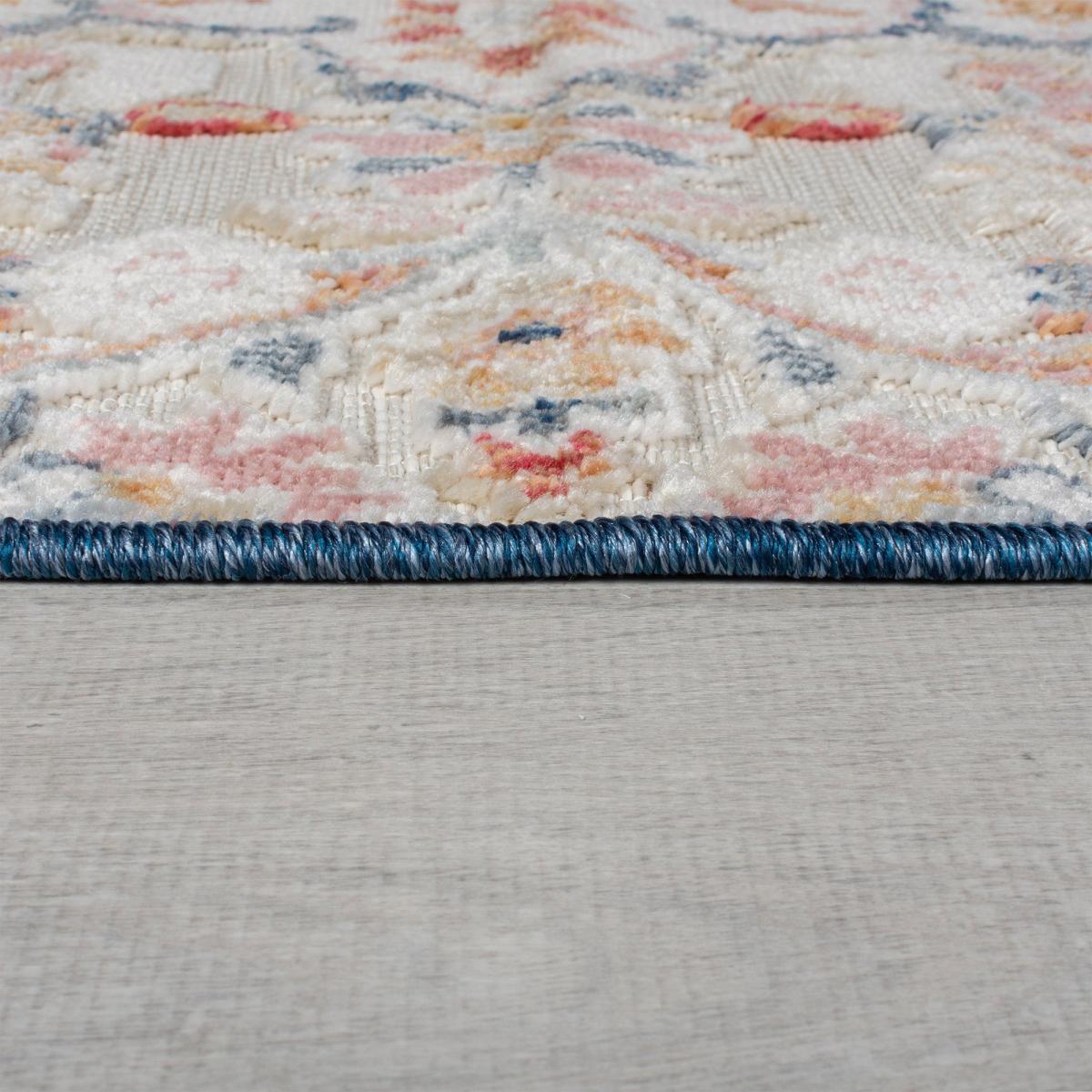 Mabel Traditional Indoor Outdoor Rug Navy – image 4