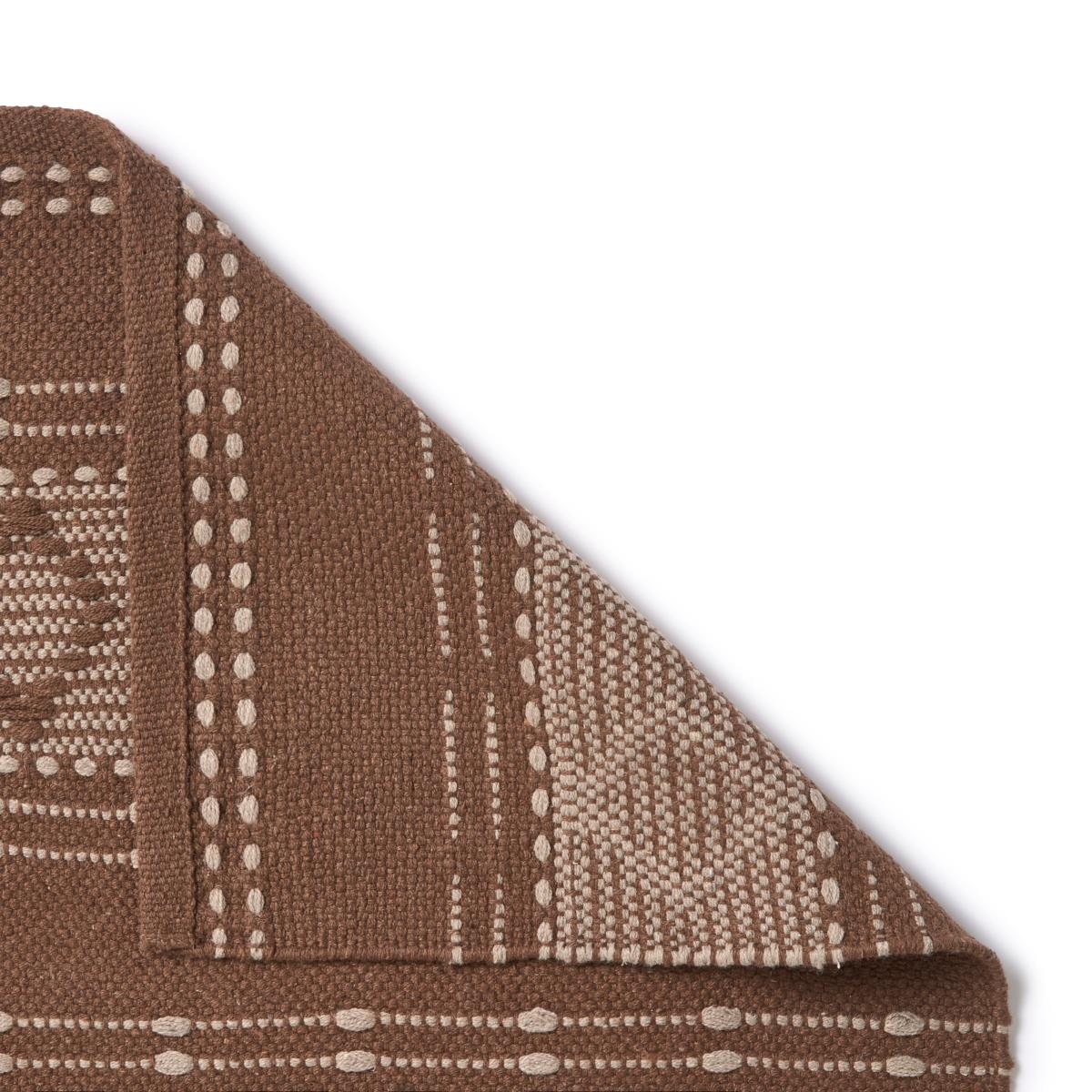 Woven Washable Diamond Rug Coffee – image 3