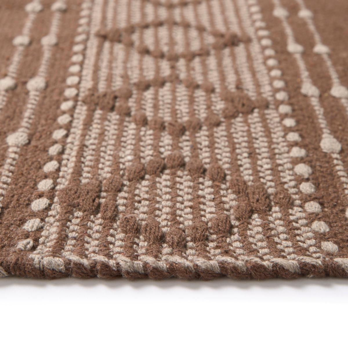 Woven Washable Diamond Rug Coffee – image 4