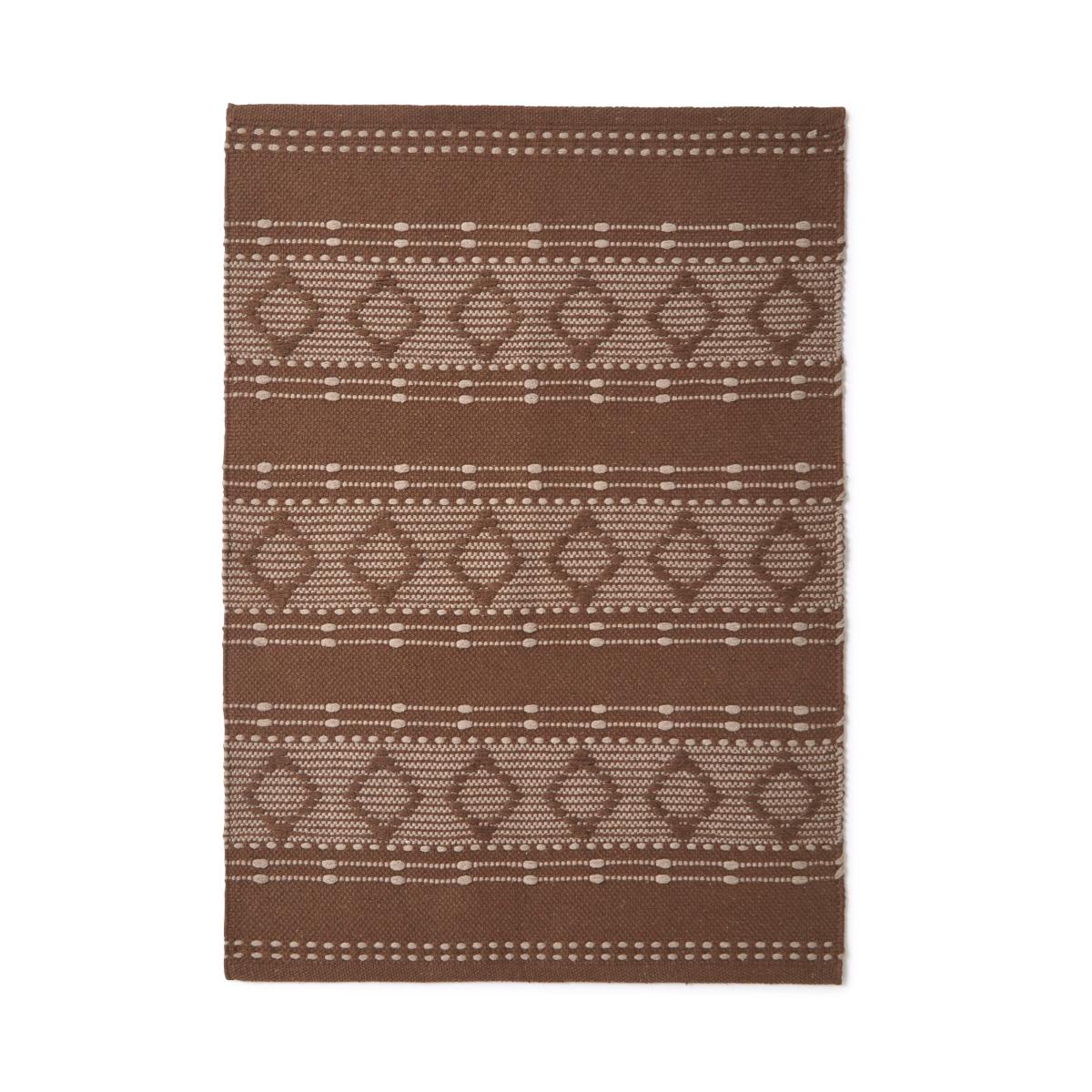 Woven Washable Diamond Rug Coffee – image 5