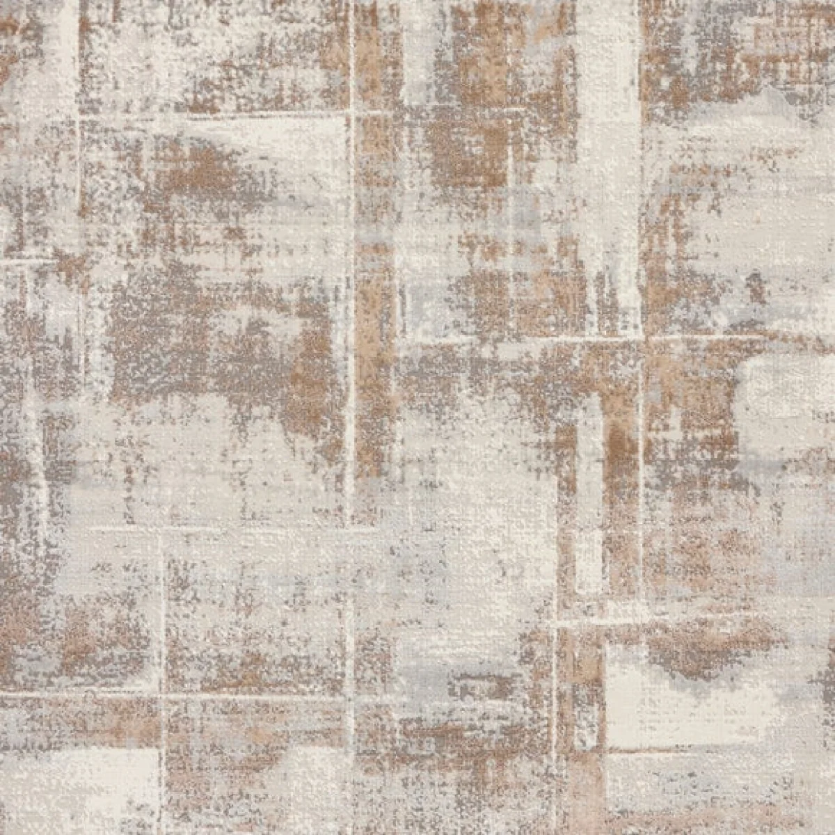 Abstract Distressed Natural Rug – image 2