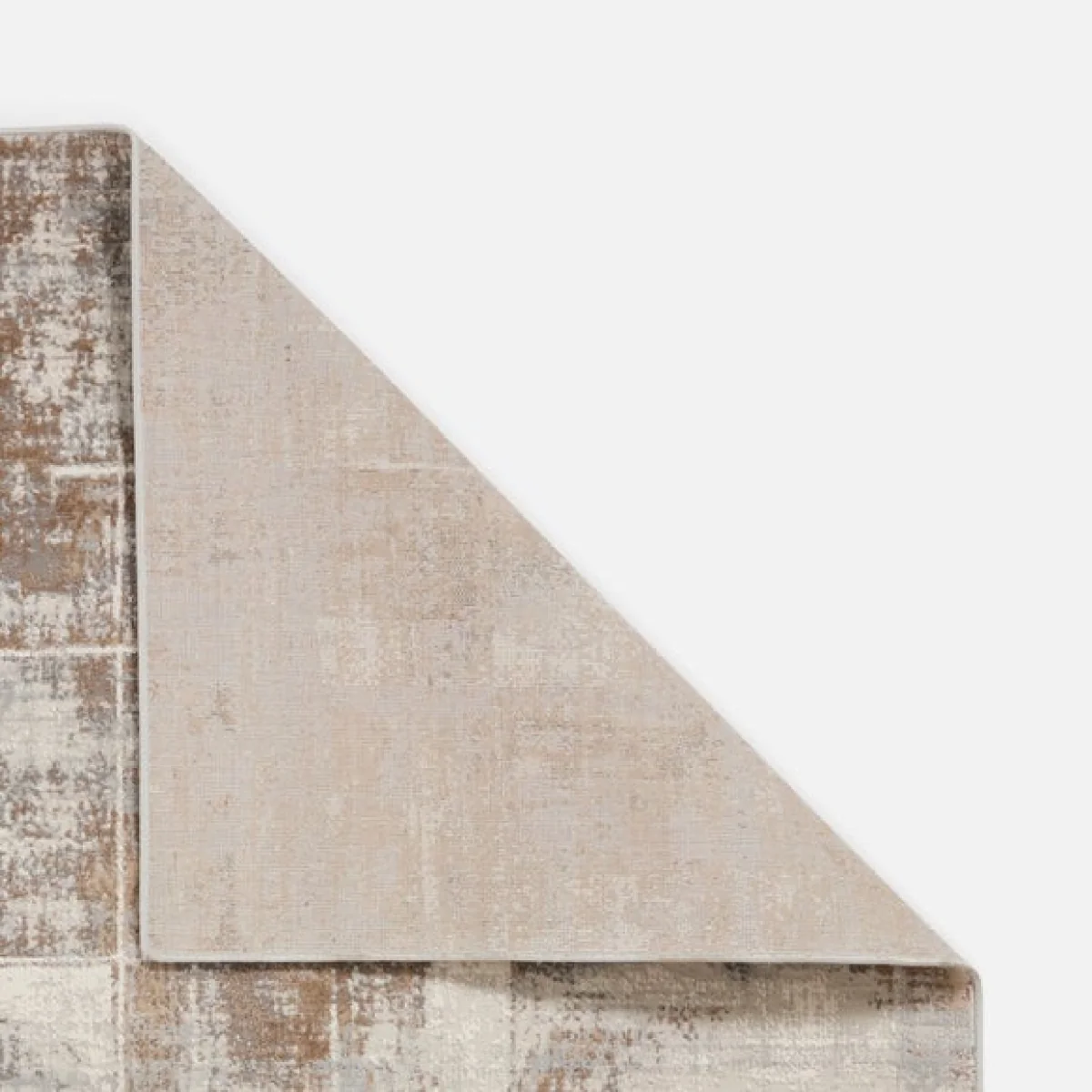Abstract Distressed Natural Rug – image 3