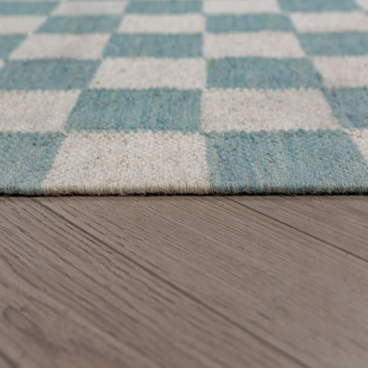 Seb Checkerboard Wool Rug – image 4