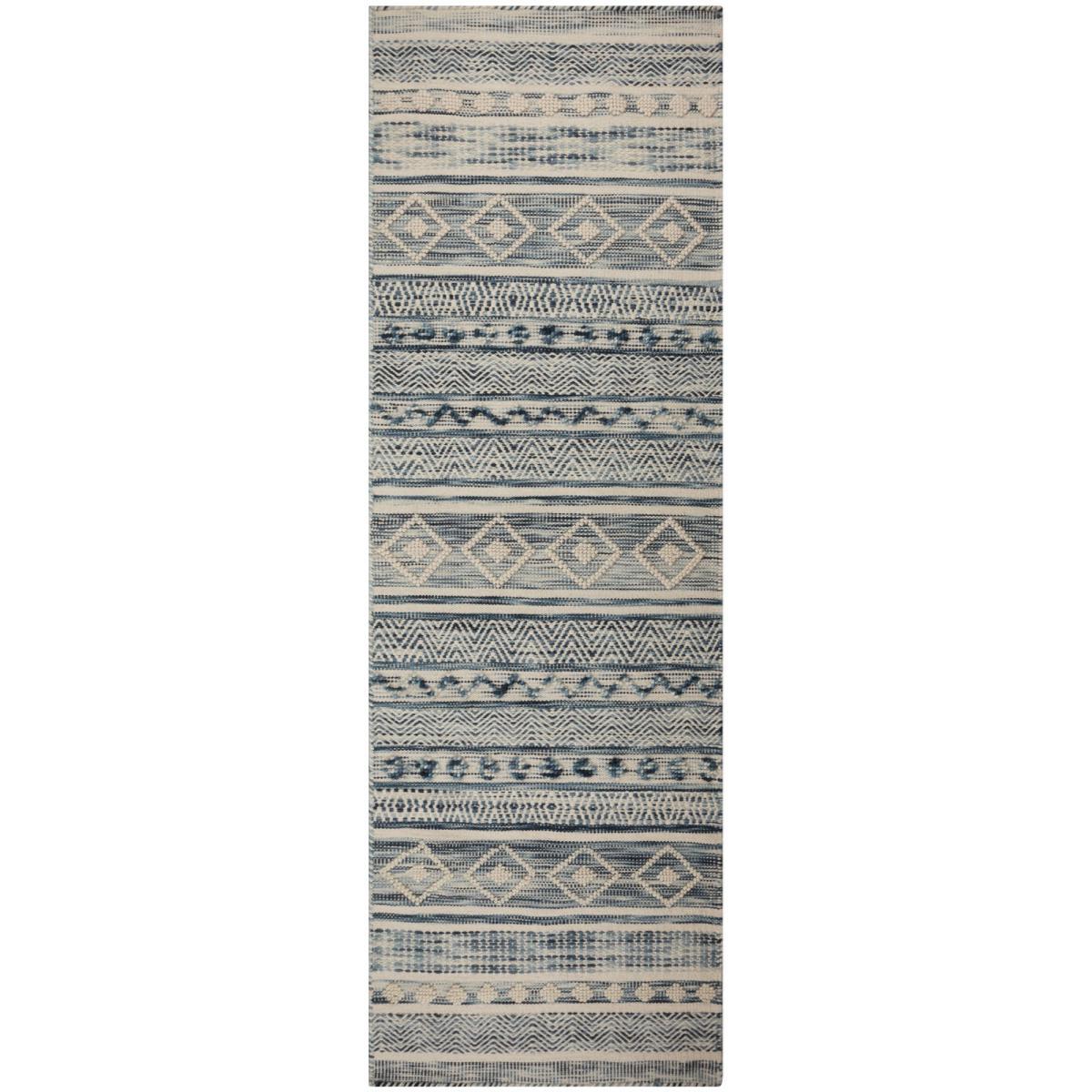 Nia Bobble Wool 60cm x 230cm Runner Blue – image 2