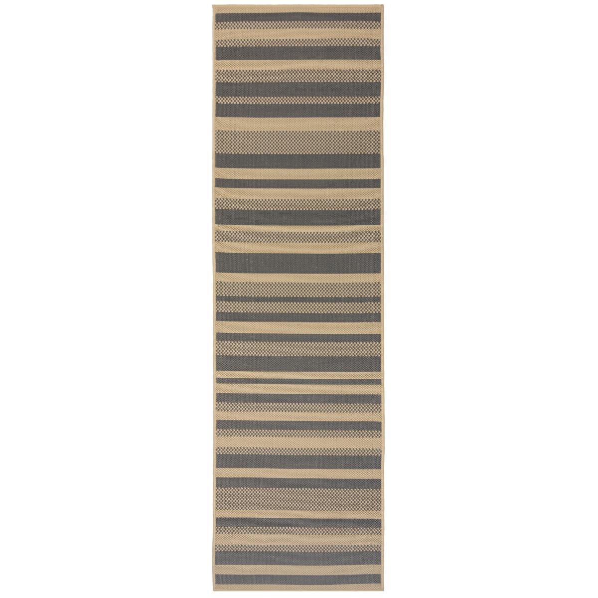 Stripe Indoor Outdoor Runner Light Grey – image 2