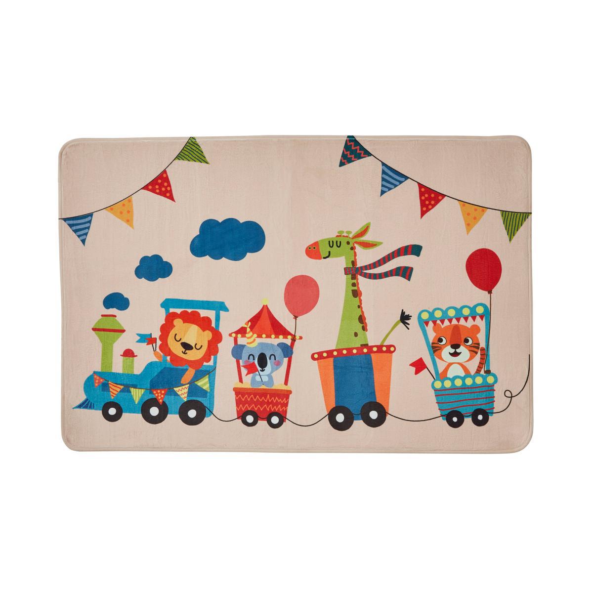 Safari Train Rug Green, Blue and Red – image 2