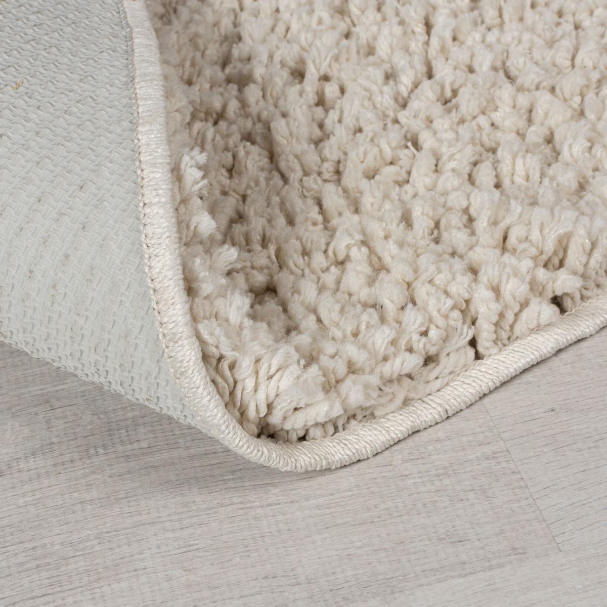 Cloud Washable Shaggy Round Rug Sandstone – image 3