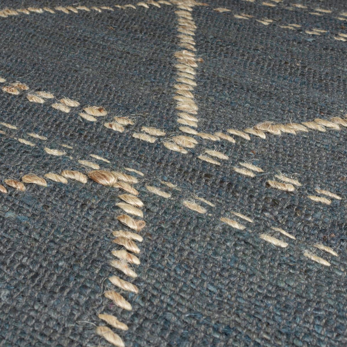 Rhombi Rug Denim Blue – image 3