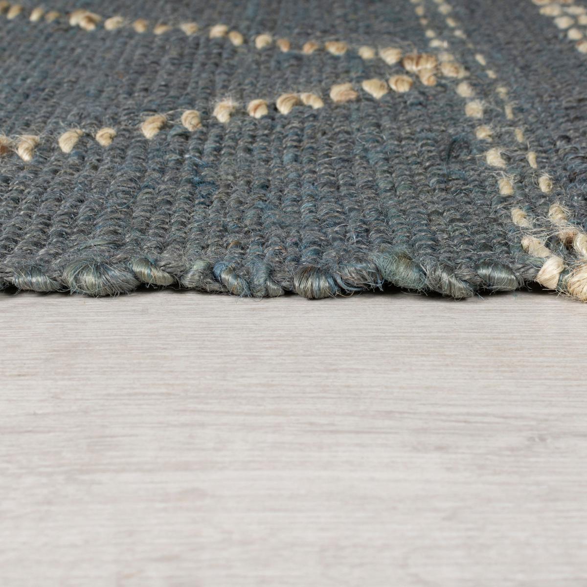 Rhombi Rug Denim Blue – image 4