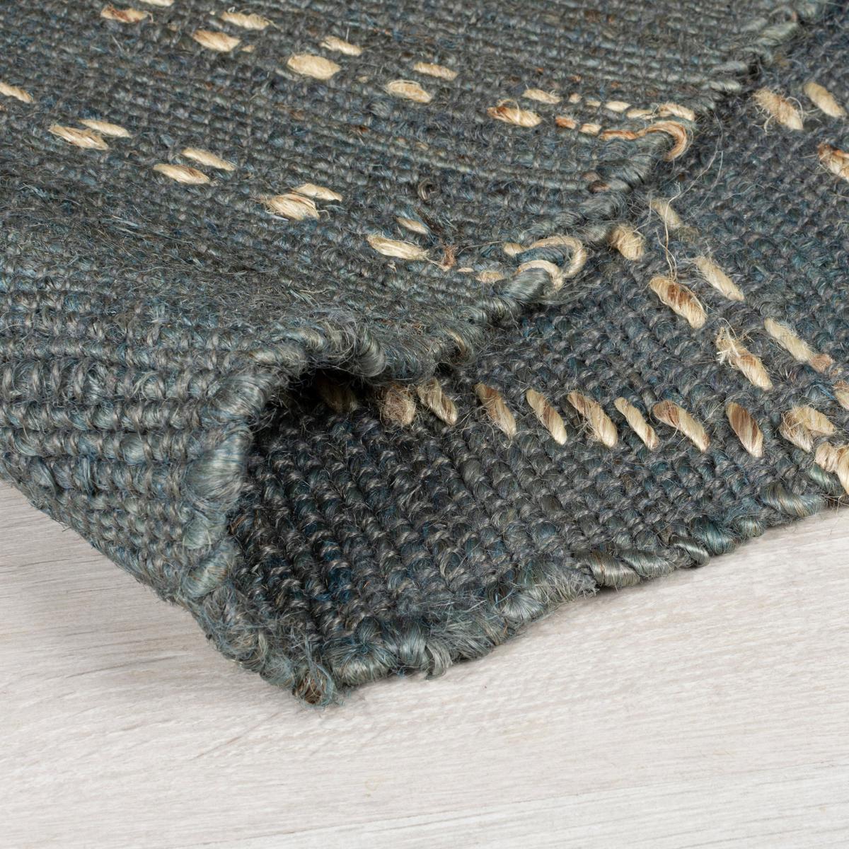Rhombi Rug Denim Blue – image 5