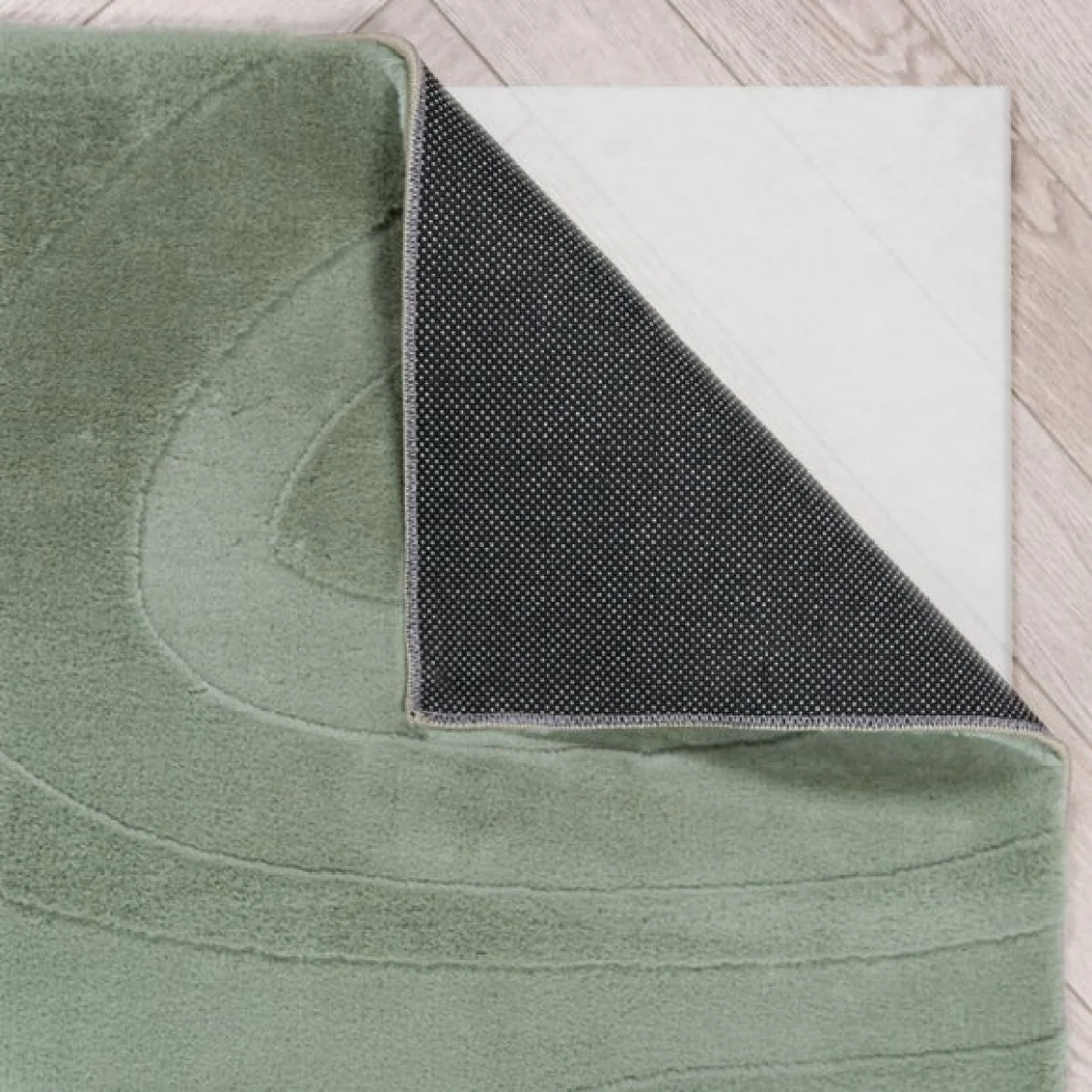 Neve Abstract Faux Fur Wave Rug – image 3