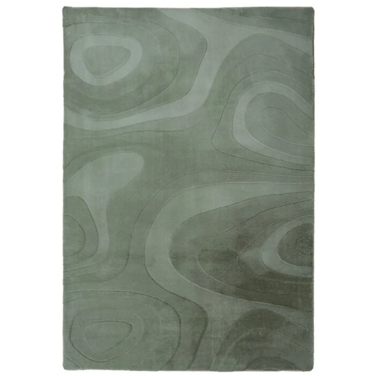 Neve Abstract Faux Fur Wave Rug – image 5