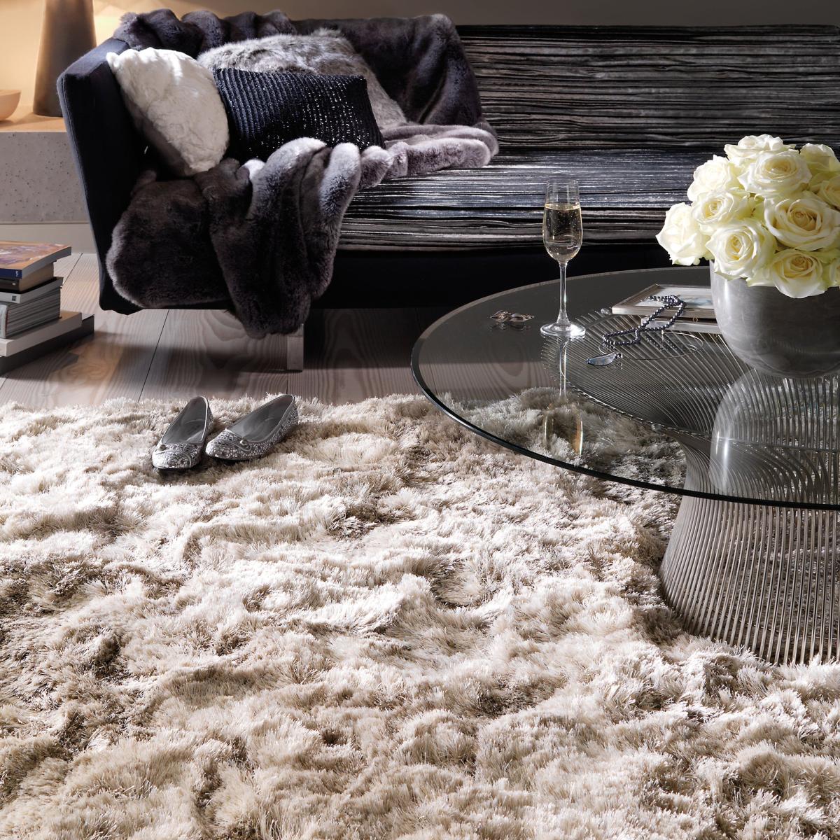 Plush Shaggy Rug Grey – image 6