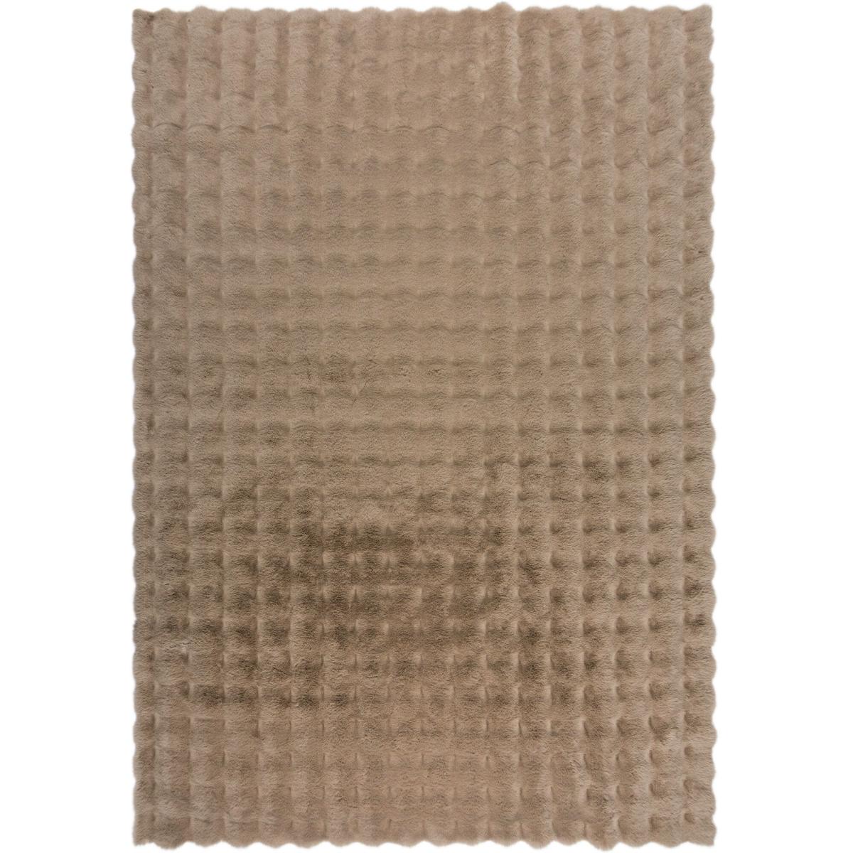 Bubble Washable Faux Fur Rug Dark Natural – image 5