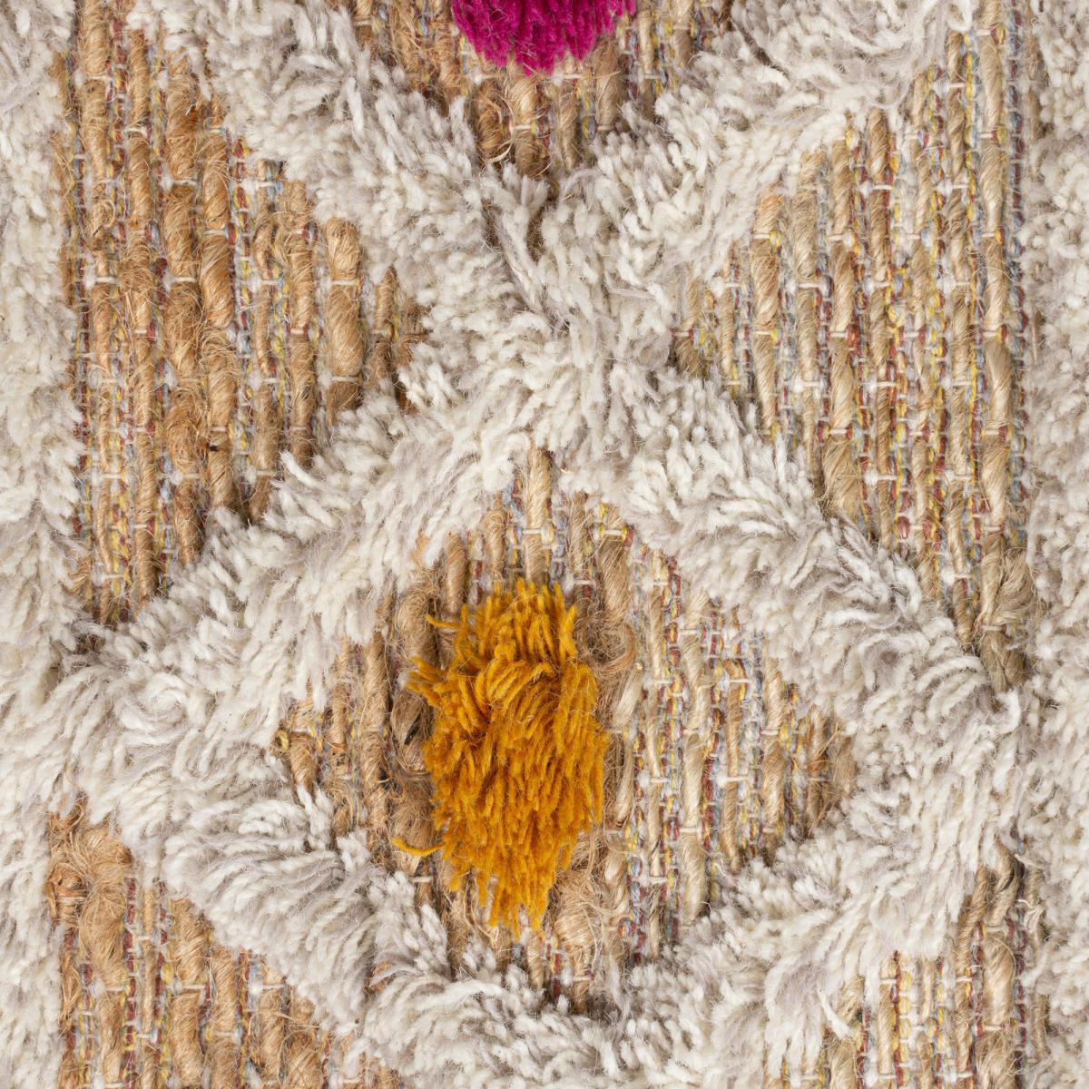 Azami Jute Blend Rug Brown/Blue/White – image 3