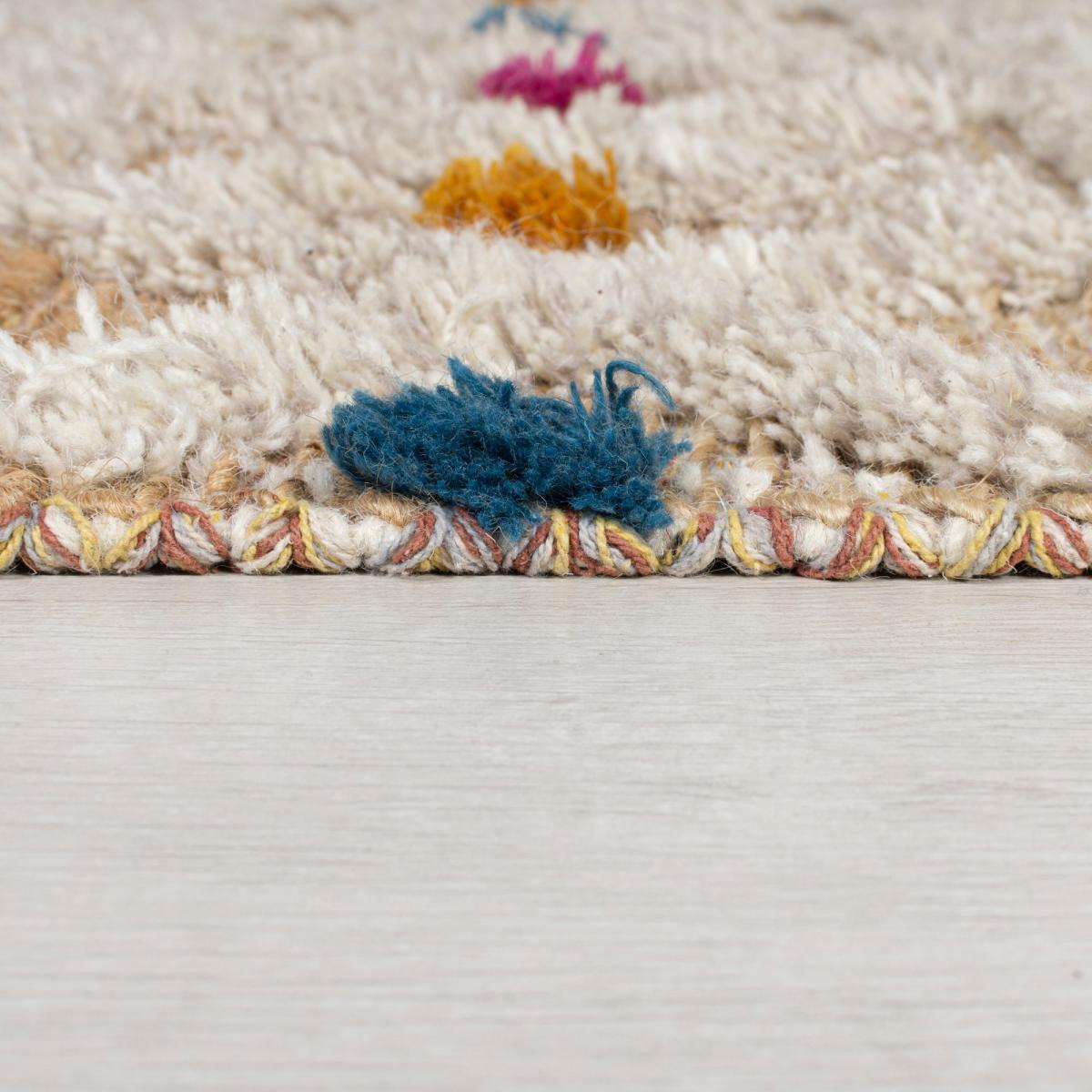 Azami Jute Blend Rug Brown/Blue/White – image 4