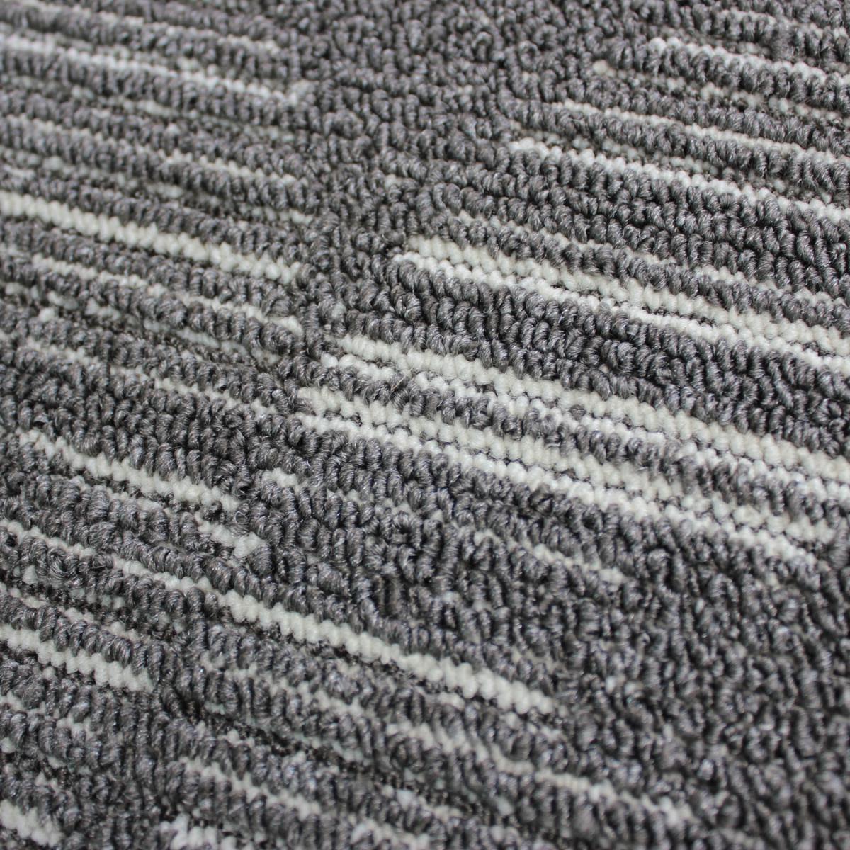 Damara Geometric Washable Runner Grey – image 4