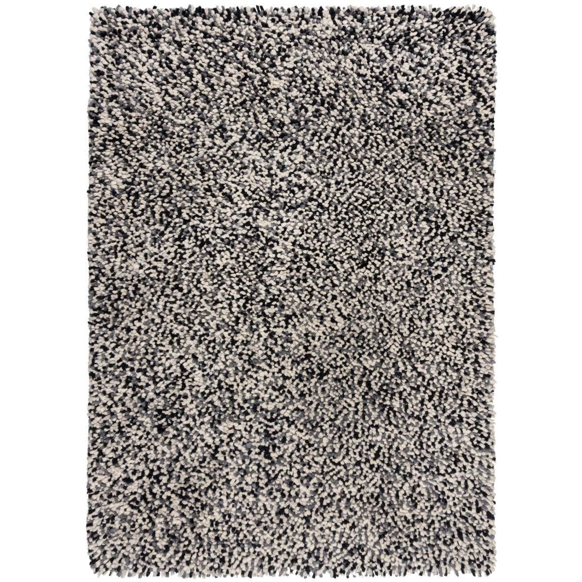 Noodle Wool Rug Black and white – image 5