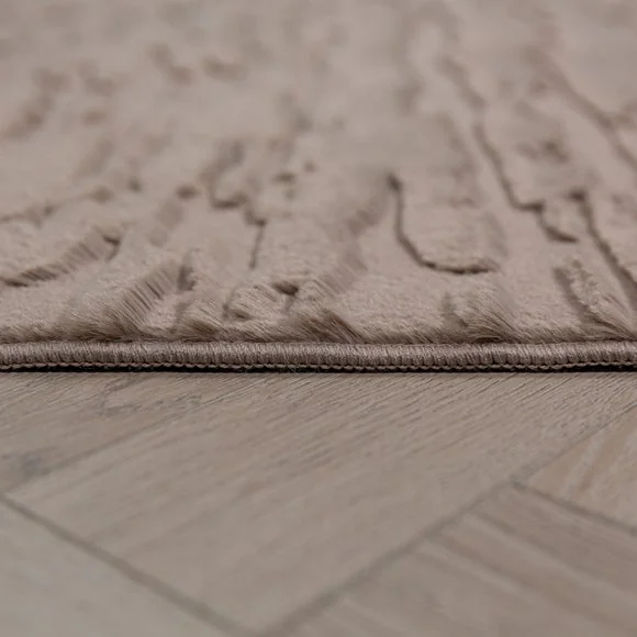 Adina Faux Fur Abstract Luxe Rug – image 4