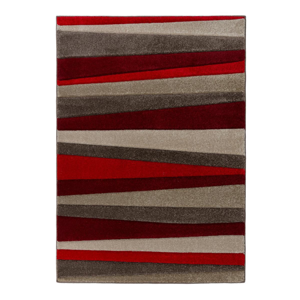 Pico Stripe Rug Red and Brown – image 5