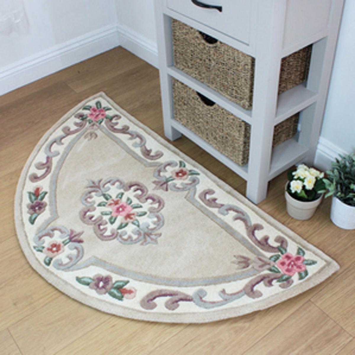 Lotus Premium Aubusson Half Circle Rug Green – image 2