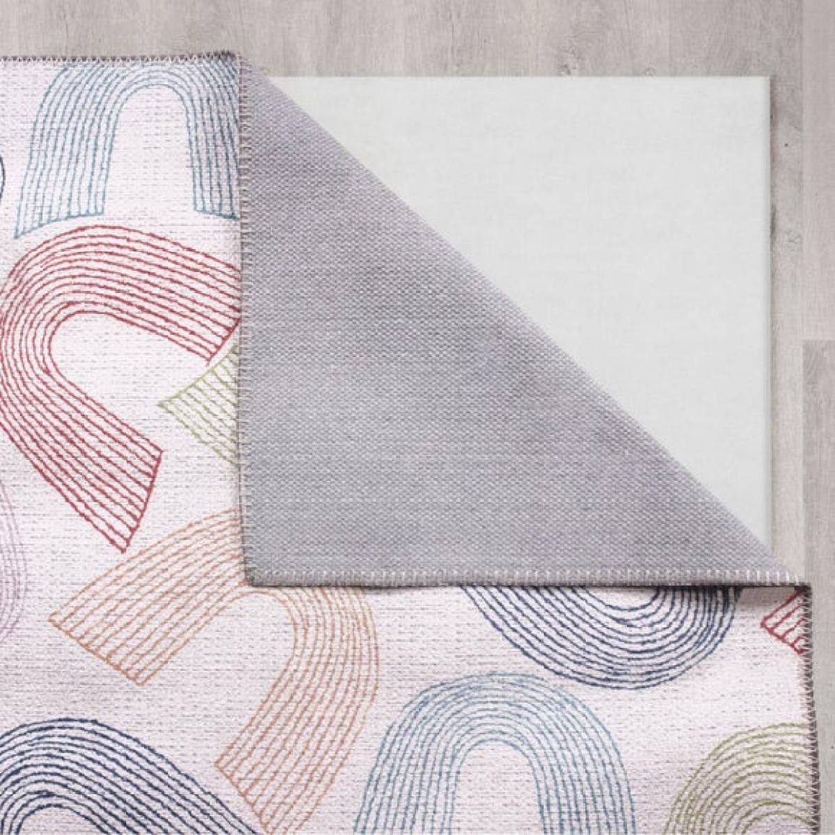 Rainbow Multicoloured Washable Rug – image 3