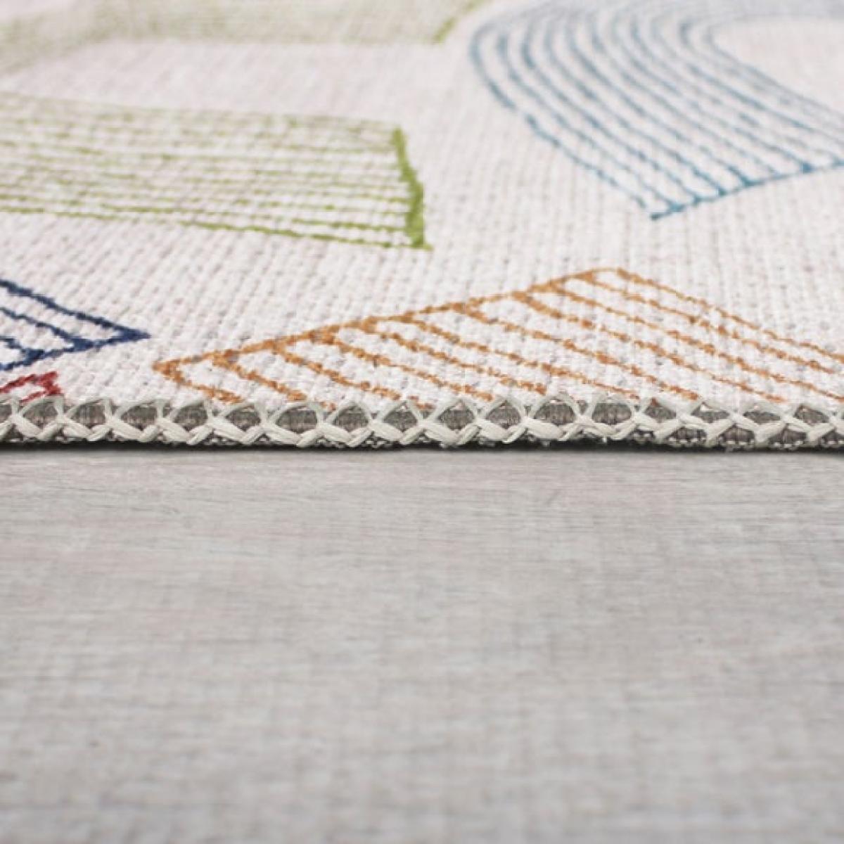 Rainbow Multicoloured Washable Rug – image 4