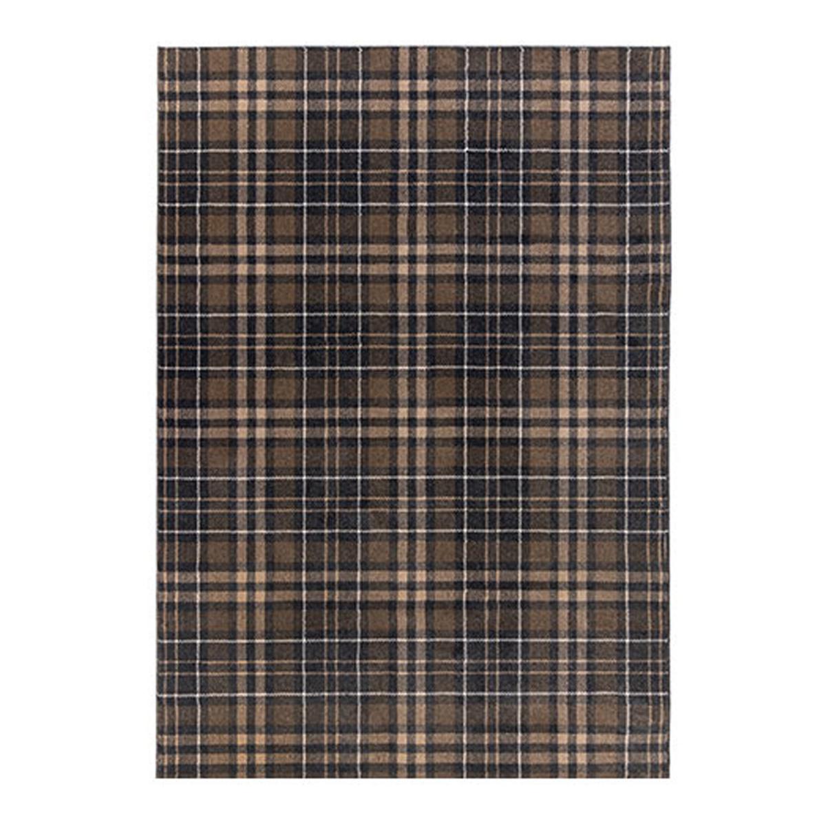 Kilbirnie Rug Brown, Black and White – image 6
