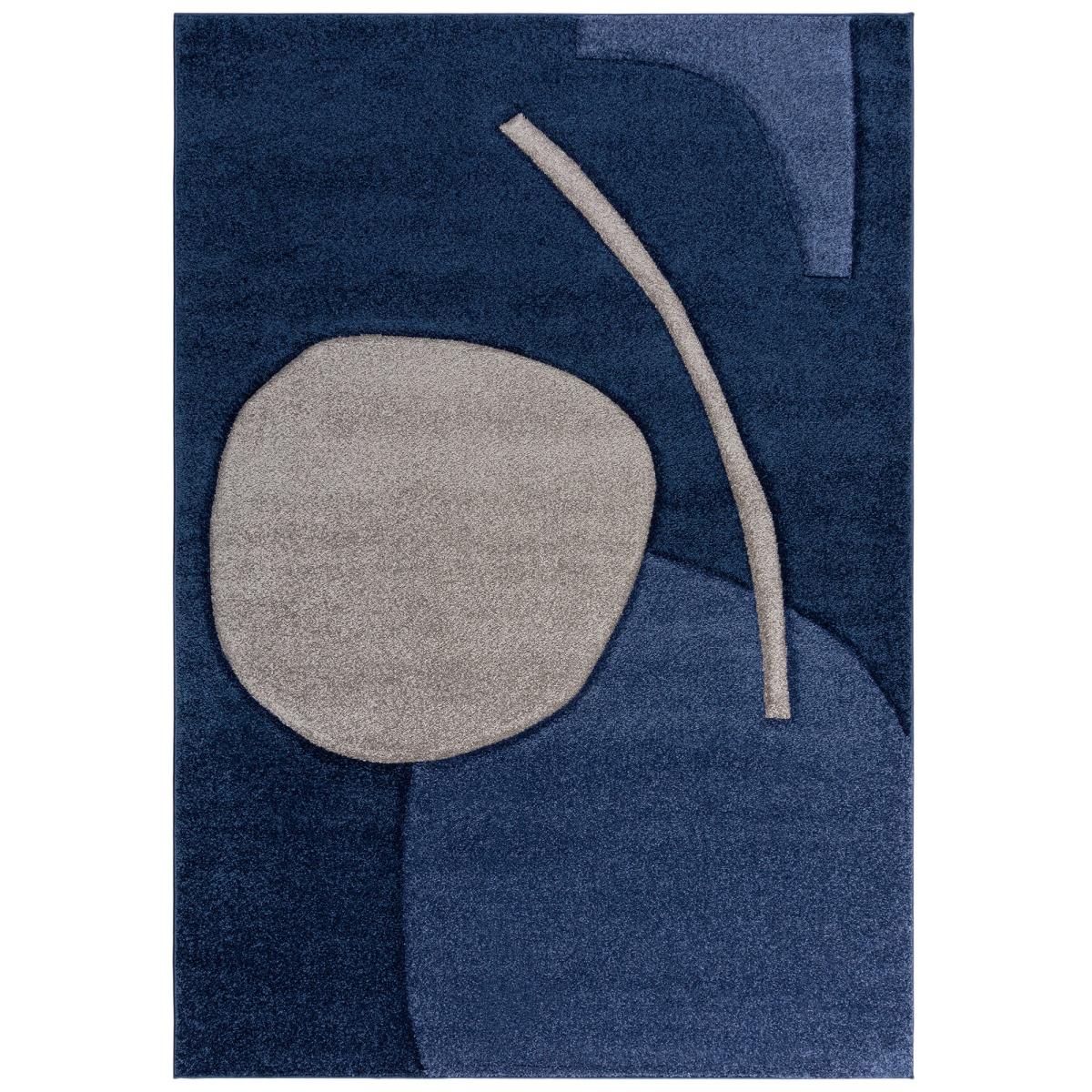 Elements Collage Rug Navy Blue/Grey – image 2