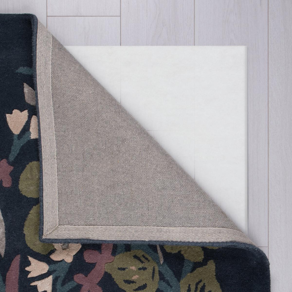 Charlotte Floral Wool Mix Rug Navy Blue, Green and Pink – image 5