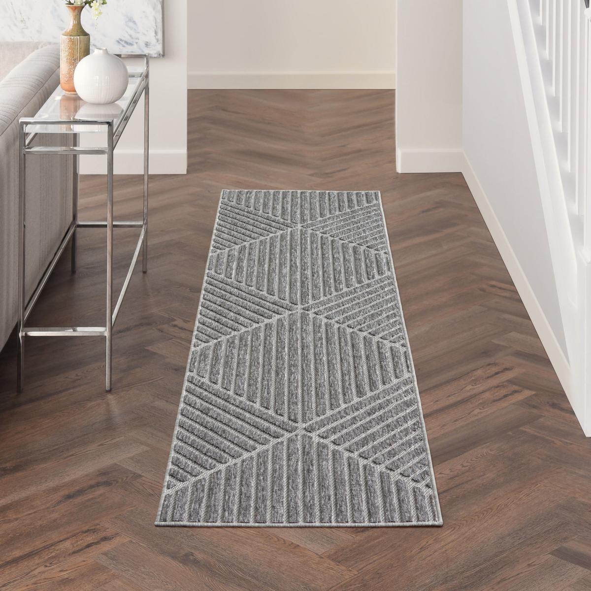 Cozumel Stripe Indoor Outdoor Runner Cozumel Stripe Grey – image 2