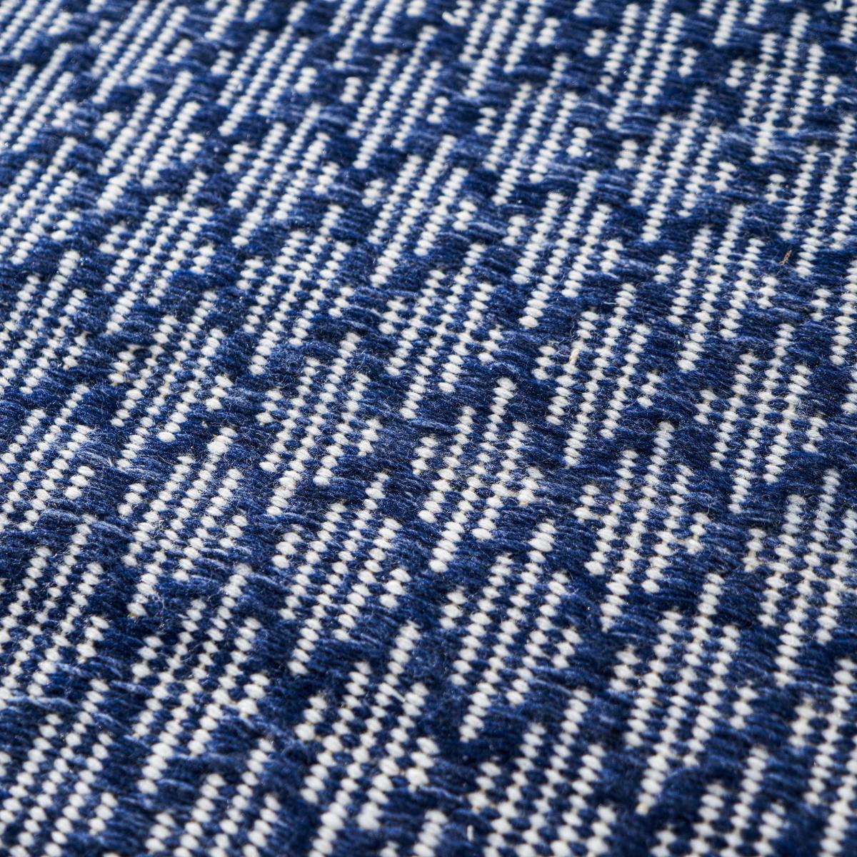 Ikat Denim Rectangular Rug Denim Blue – image 2