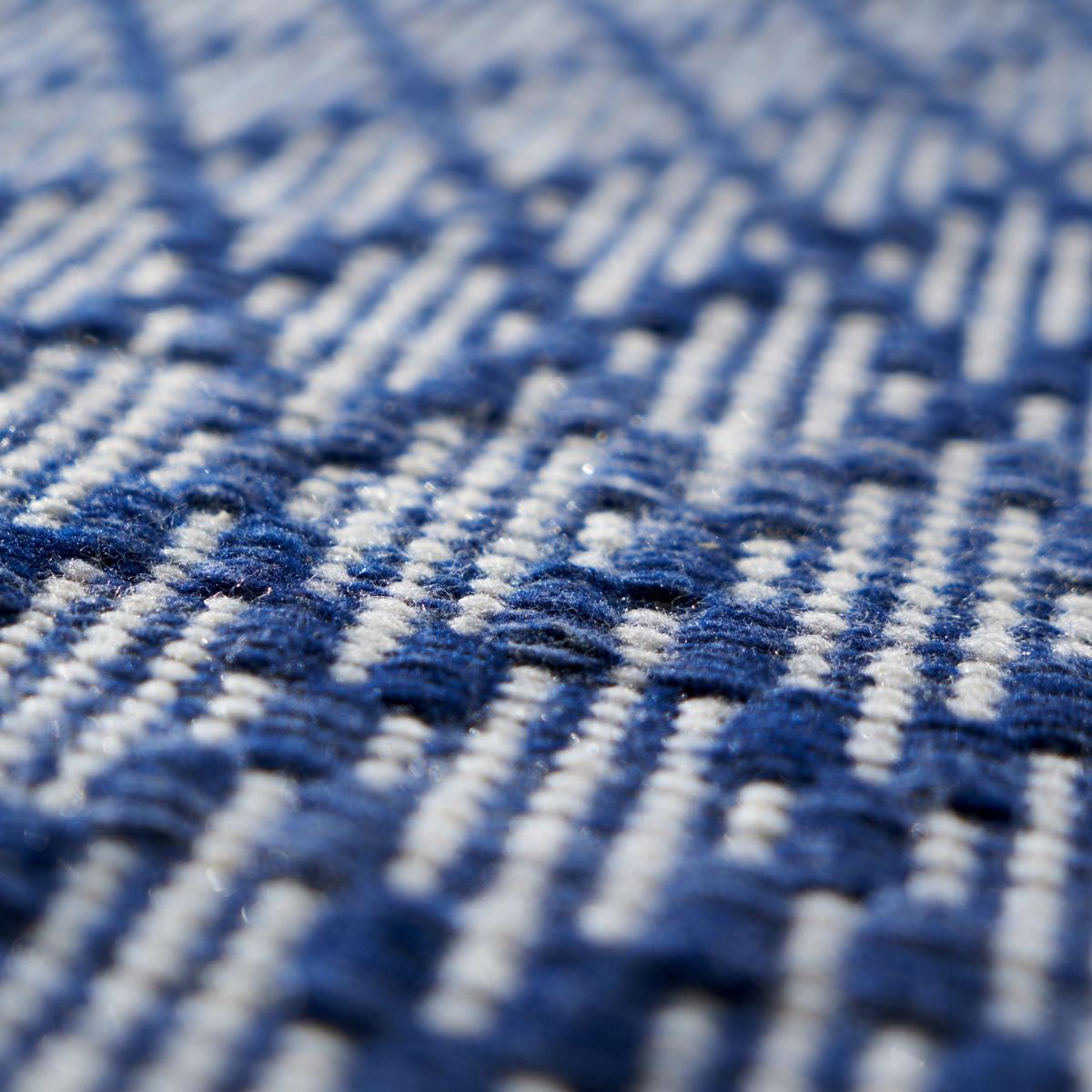 Ikat Denim Rectangular Rug Denim Blue – image 3