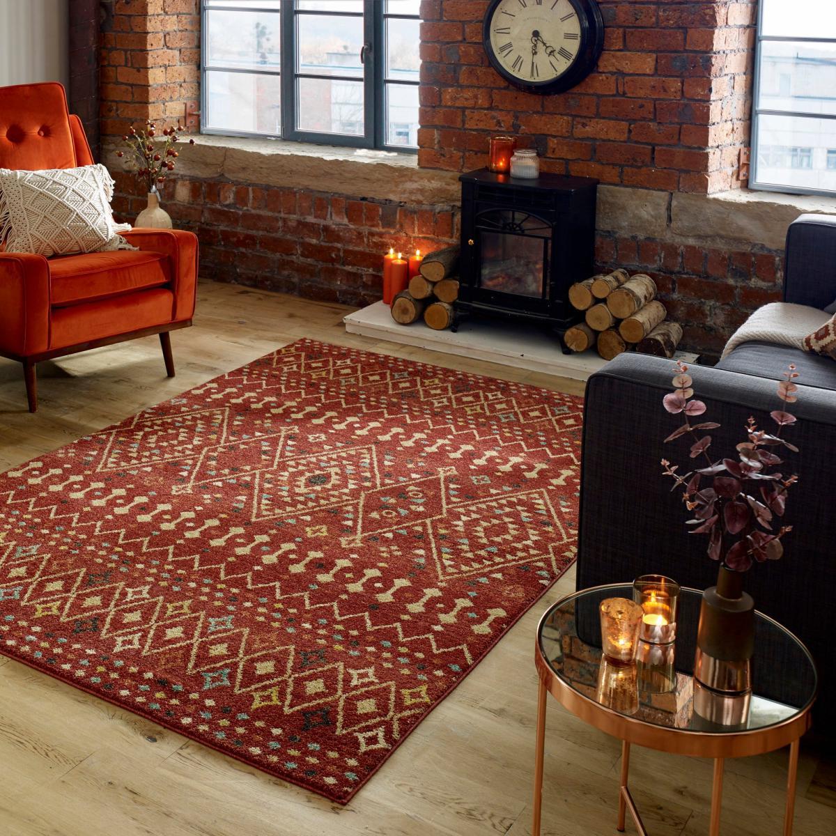 Odine Rug Odine Red – image 1