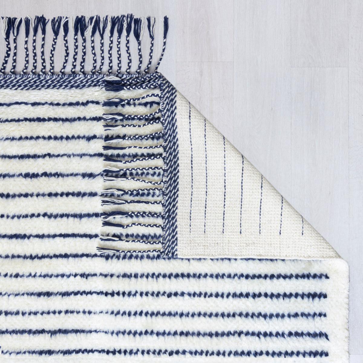 Zemer Wool Berber Rug Navy (Blue) – image 5