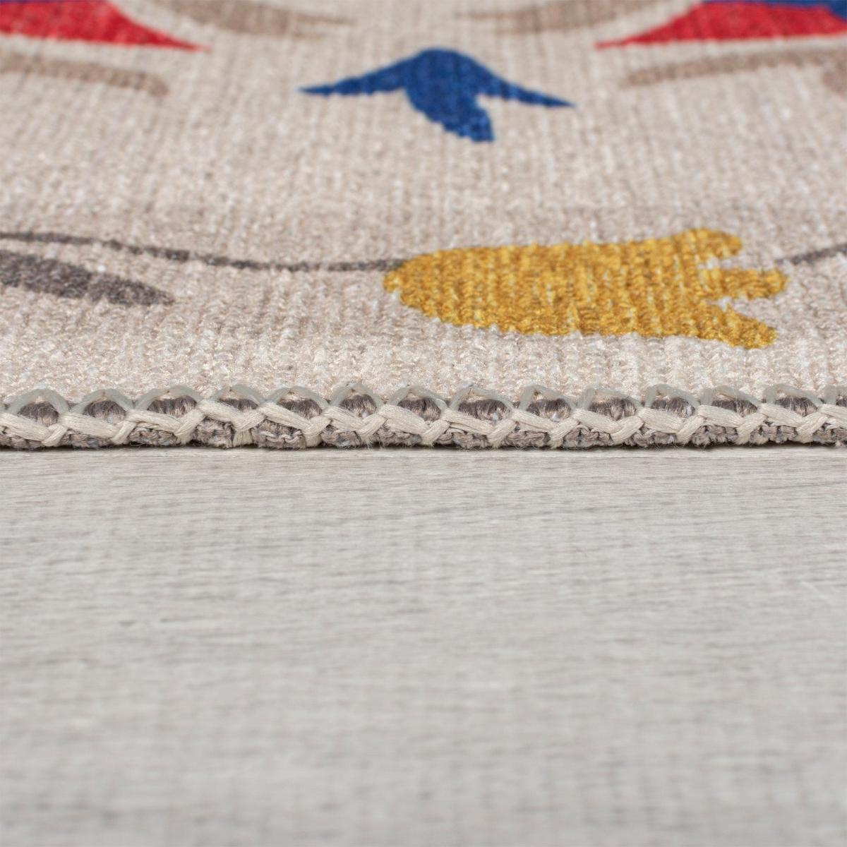 Hani Floral Washable Rug MultiColoured – image 4