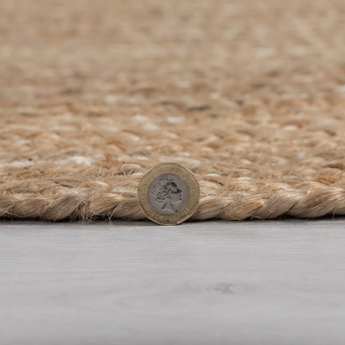 Jute Circle Rug Brown – image 2