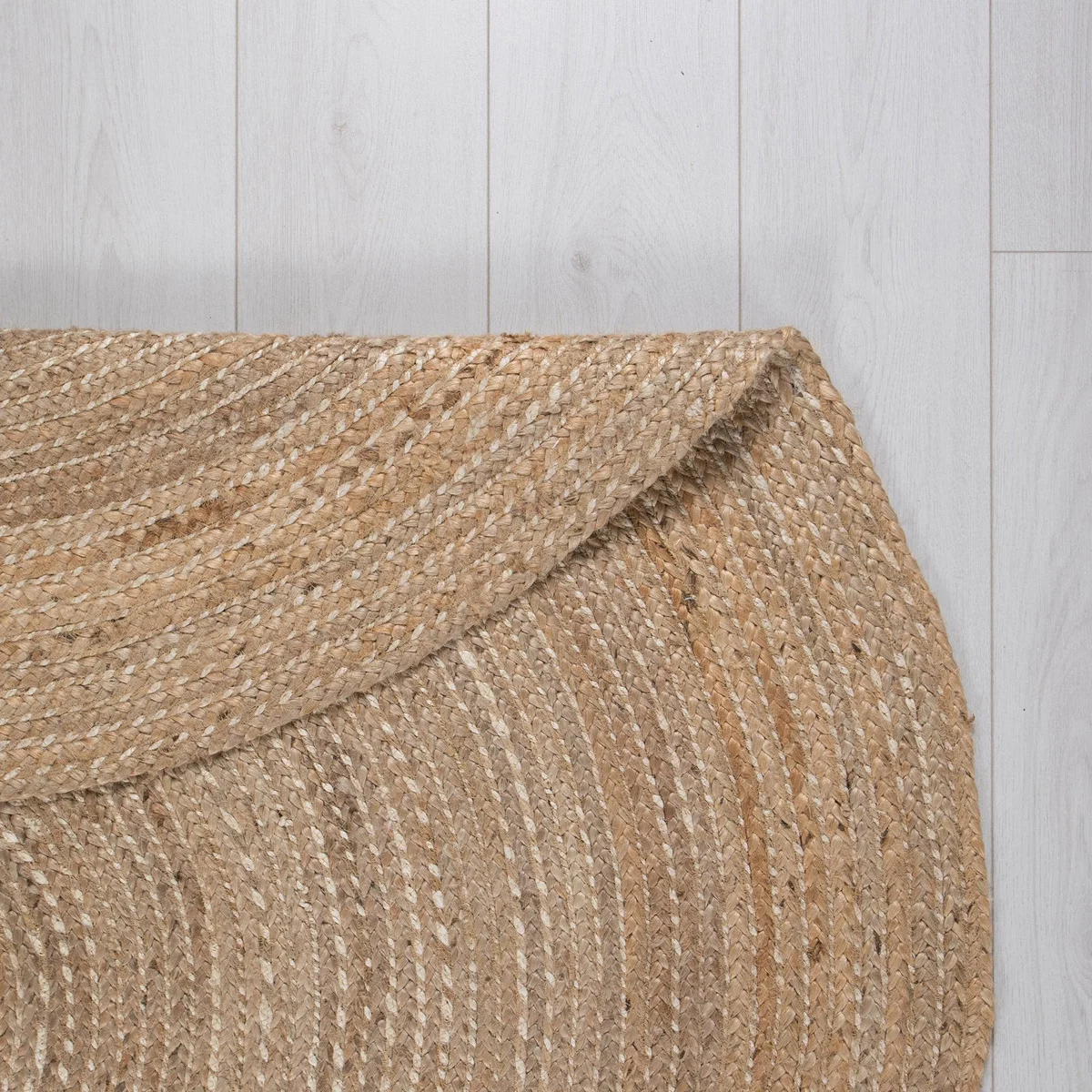 Jute Circle Rug Brown – image 3
