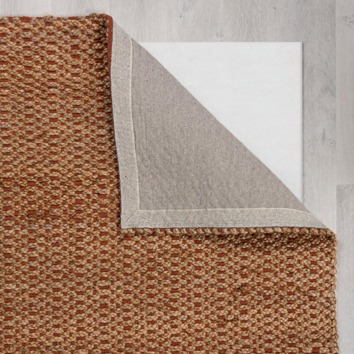 Chunky Jute Woven Rug Chunky Jute Orange Umber – image 3
