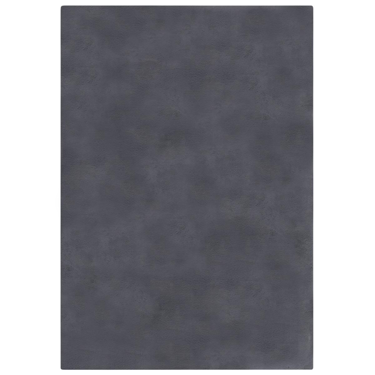 Faux Fur Supersoft Lush Rug Dark Grey – image 2