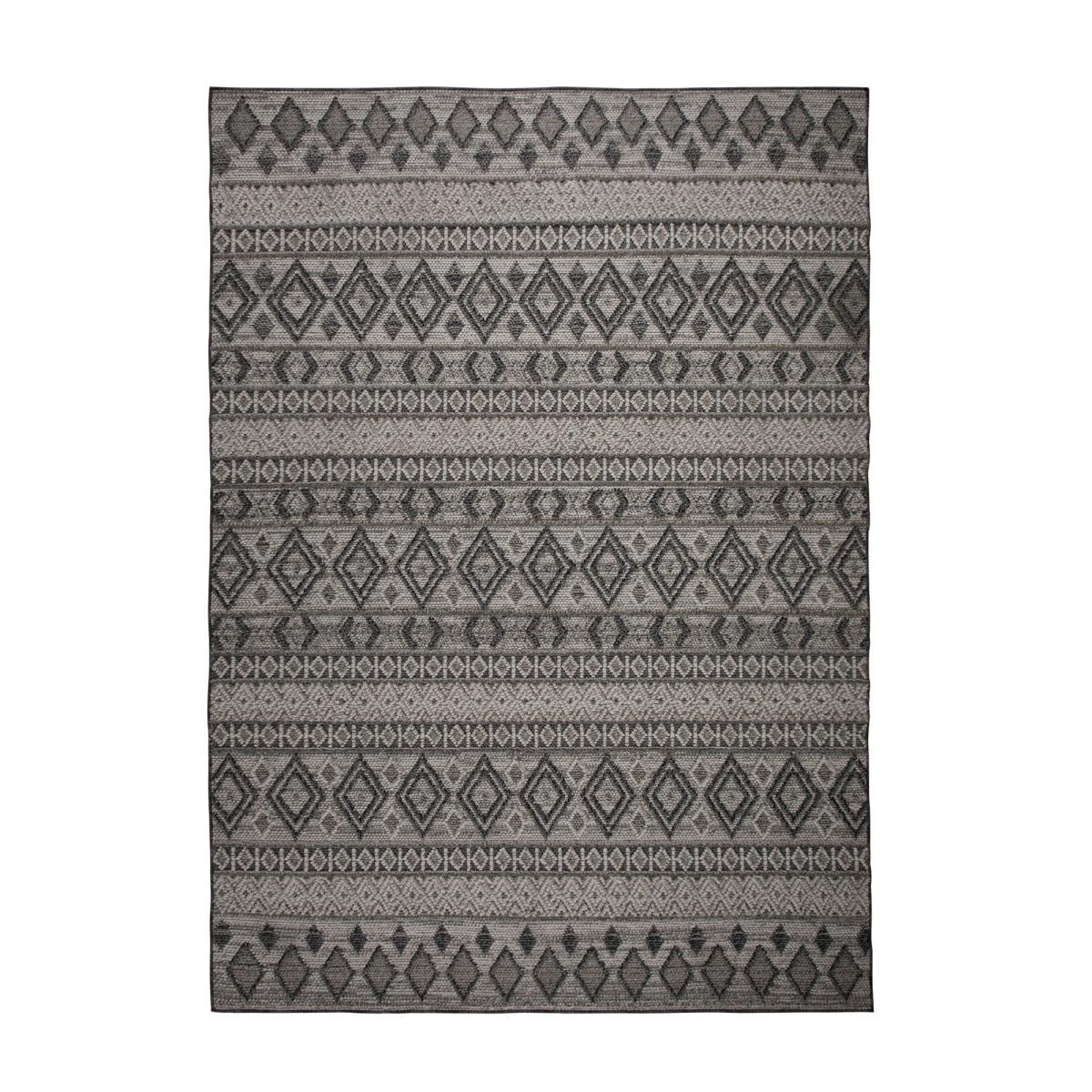 Herne Geometric Rug Grey, Beige and White – image 2
