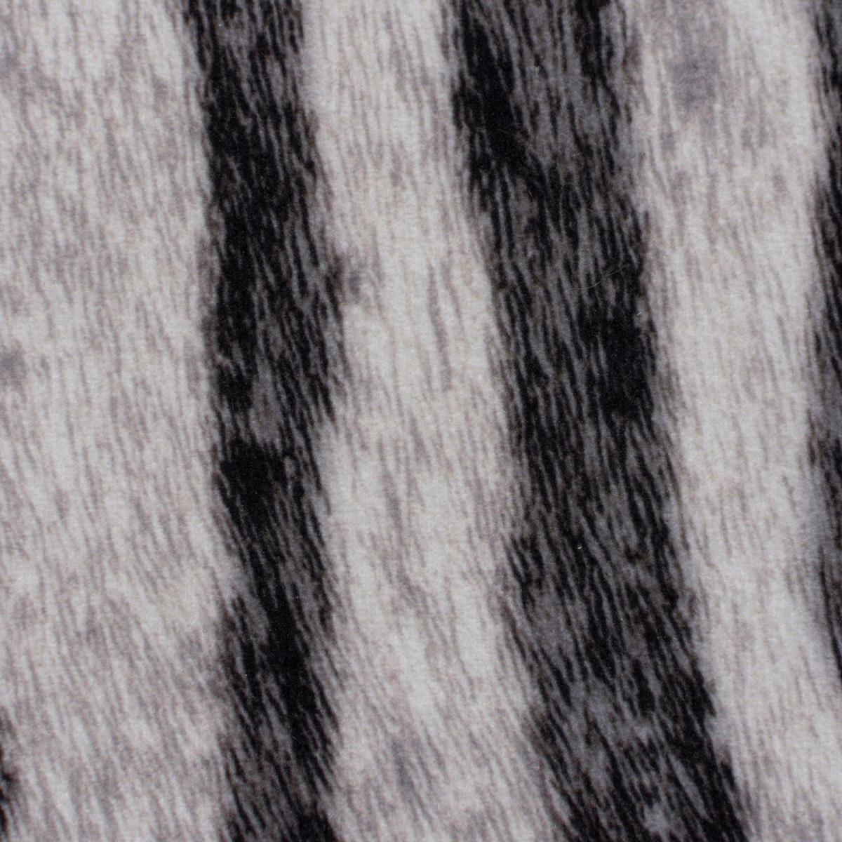 Zebra Print Rug Black and White – image 5