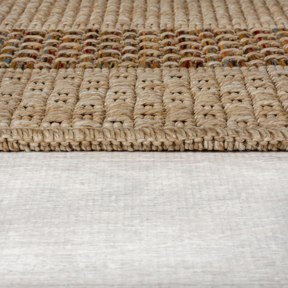 Stripe Border Indoor Outdoor Rectangle Rug – image 4