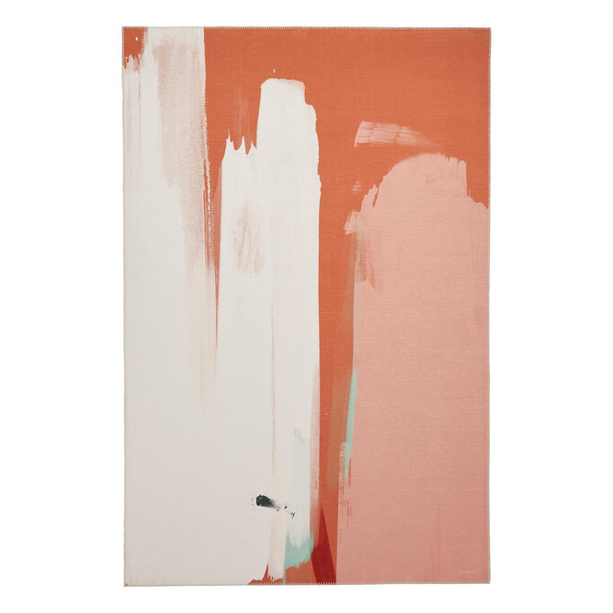Michelle Collins Abstract Terracotta and Ivory Rug Terracotta – image 2