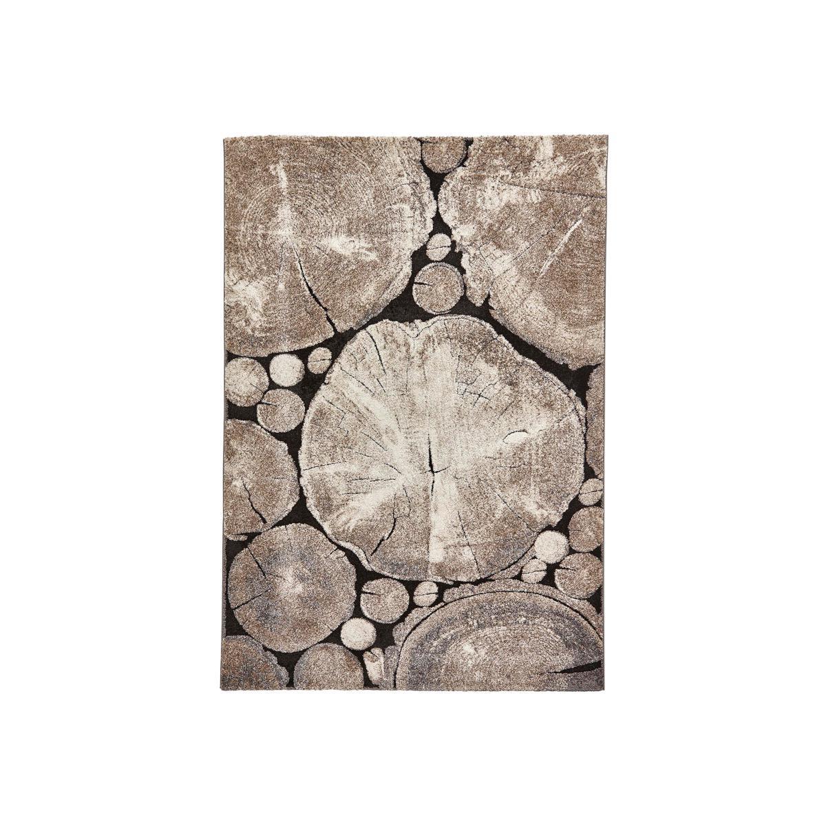 Beige and Black Woodland 6318 Rug Grey – image 1