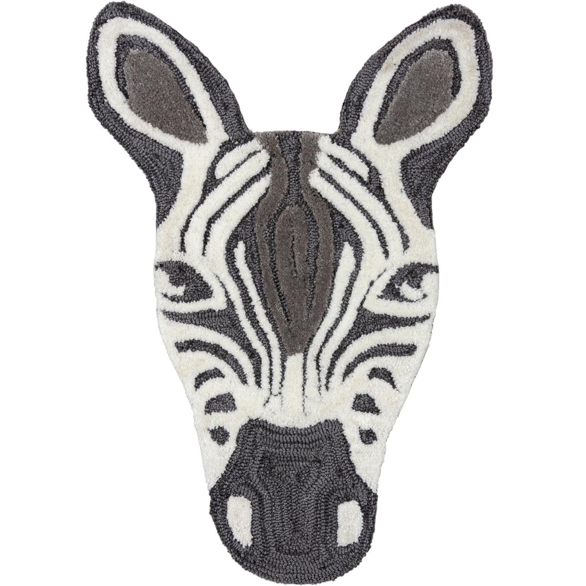 Zoe Zebra Face Rug Black/White – image 2
