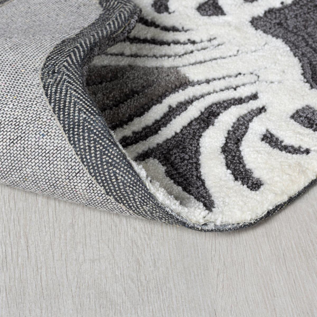 Zoe Zebra Face Rug Black/White – image 5