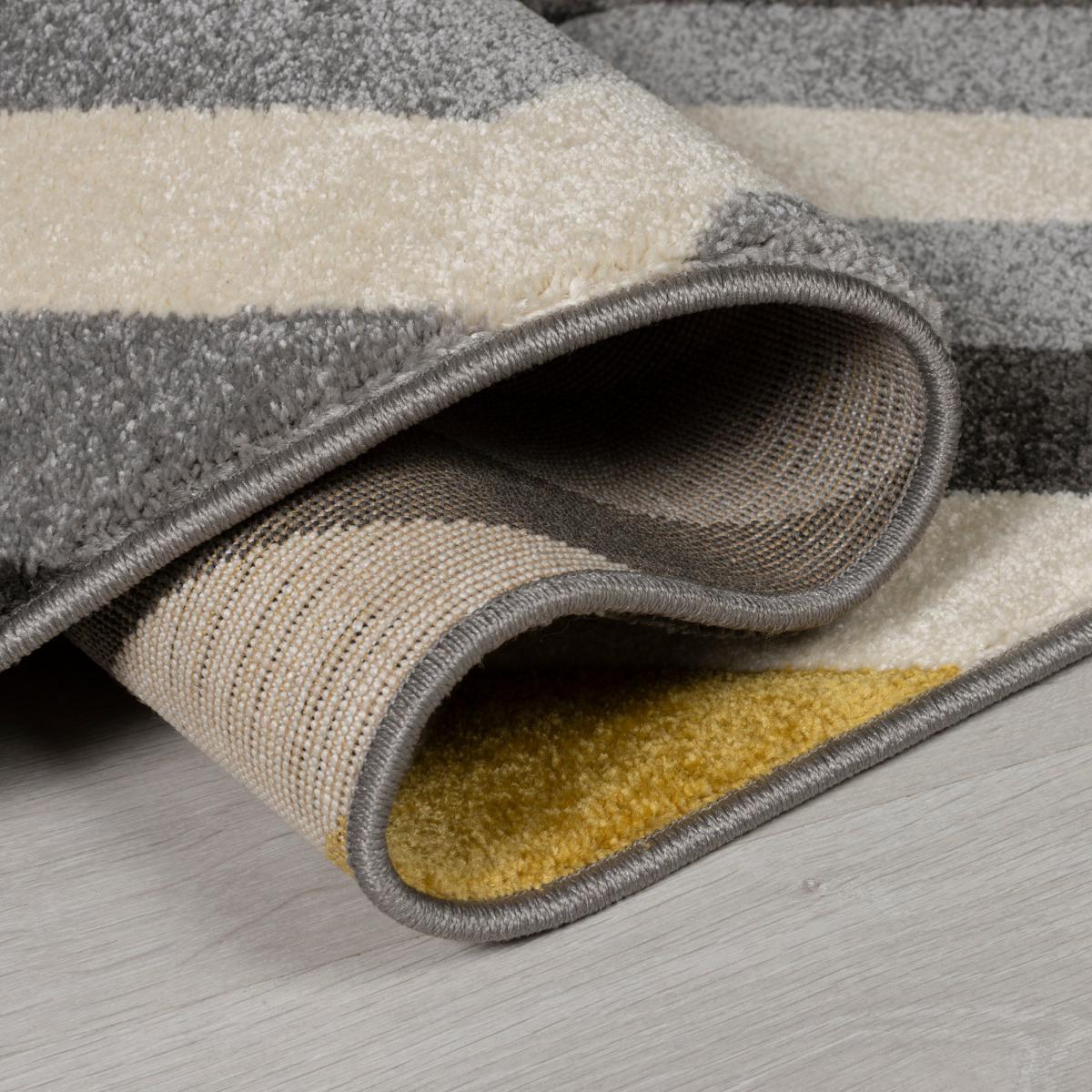 Paloma Geometric Rug Grey, Pink and Yellow – image 4