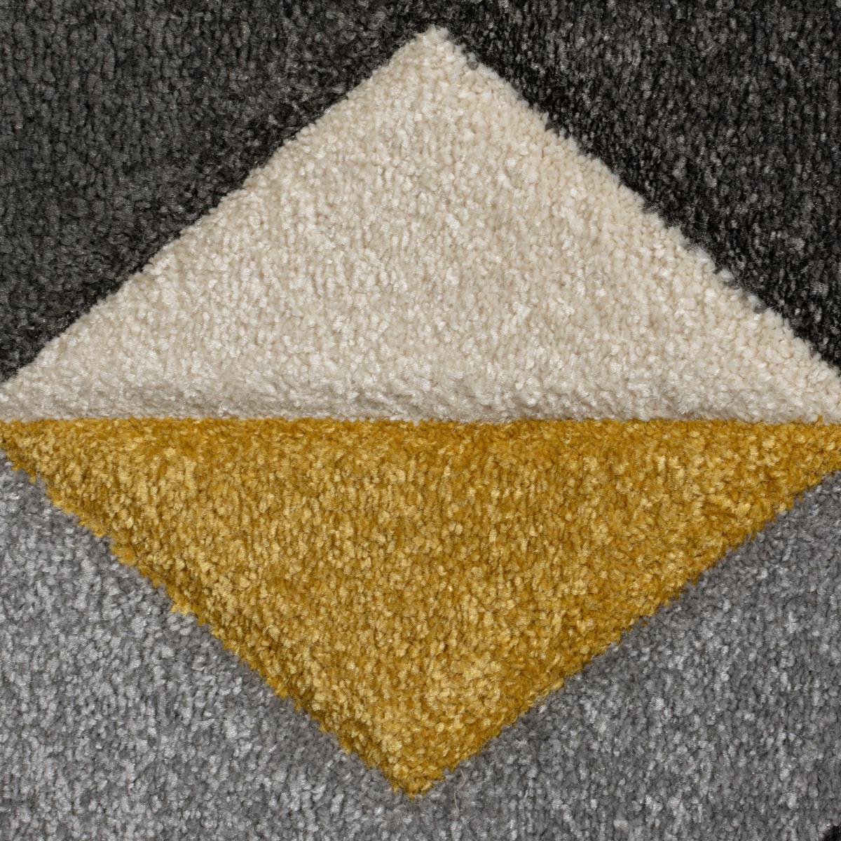 Paloma Geometric Rug Grey, Pink and Yellow – image 5